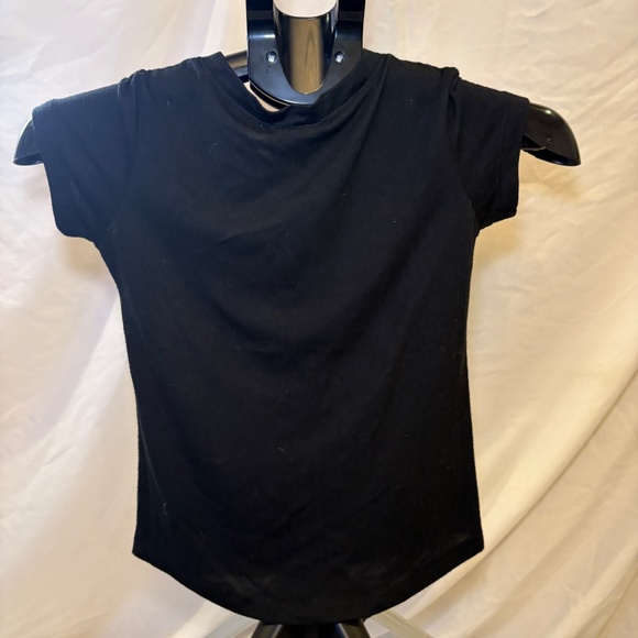 Harry Potter Girls Juniors Black T-Shirt 9 3/4 Platform Gold Metallic Size XS/S - Picture 3 of 8